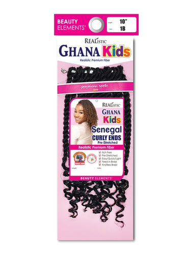 Ghana Kids Senegal Curly Ends Pre-Stretched 10